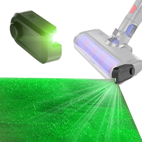 Moupaa Wiederaufladbarer Vakuum-Staublicht-Aufsatz für Dyson für Shark für Bissell, Universal-LED-Staub-Display-Lampe, Zubehör für alle Staubsauger, enthüllt Tierhaare von Moupaa