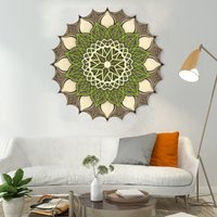 Mehrschichtige Wanddekoration Aus Holz, Bunte Mandala Wandkunst, Holzwanddekoration, Wanddekoration, Geschenk Zur Wohnungsweihung, Weihnachtsgeschenk von MoureDesignArt