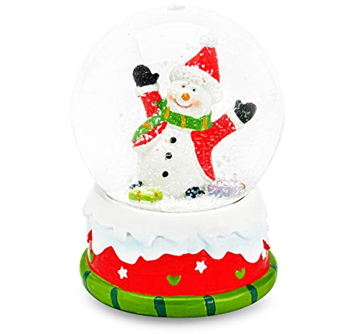 Mousehouse Gifts - Musikalische Schneemann-Schneekugel mit festlicher Melodie aus Glas, Musikkugel für Familienfreude Mousehouse Gifts - Musikalische Schneemann-Schneekugel mit festlicher Melodie aus Glas, Musikkugel für Familienfreude von Mousehouse Gifts