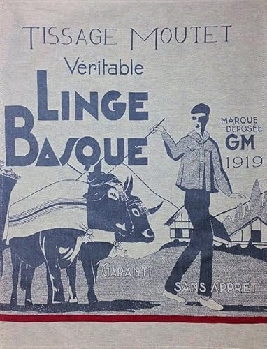 Moutet Torchon Küchenhandtuch Geschirrtuch Handtuch, hochwertige Baumwolle in Frankreich gewebt, limitiertes Motiv Archives von Moutet