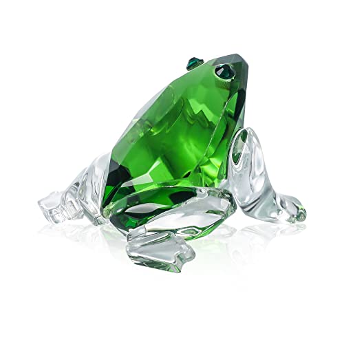 Movdyka Glas Grün Frosch Figur Sammlerstücke Kristall niedlichen Frosch Annimal Geschenke für Frauen Tisch Tafelaufsatz dekorative Ornament von Movdyka