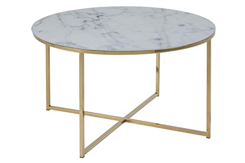 Amazon Brand - Movian Rom Couchtisch, 80 x 80 x 45 cm, Weiß von AC Design Furniture