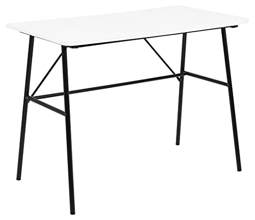 Amazon-Marke: Movian 3 Schubladen Schreibtisch Holzplatte und schwarzes Gestell, Rechteckig, 100 cm x 55 cm x 75 cm, Mattweißes Holz Amazon-Marke: Movian 3 Schubladen Schreibtisch Holzplatte und schwarzes Gestell, Rechteckig, 100 cm x 55 cm x 75 cm, Mattweißes Holz von Movian