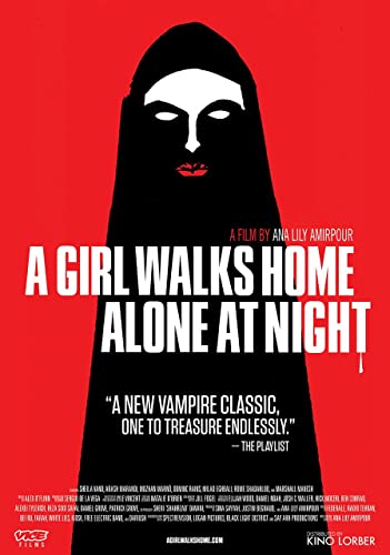 A GIRL WALKS HOME ALONE AT NIGHT 2014 1 Poster A2 - Filmkunstposter in verschiedenen Größen für Wohn- oder Schlafzimmerideen. Randlose Kultfilmbilder, klassische ikonische 70er, 80er, 90er Jahre, Vin von Movie Posters