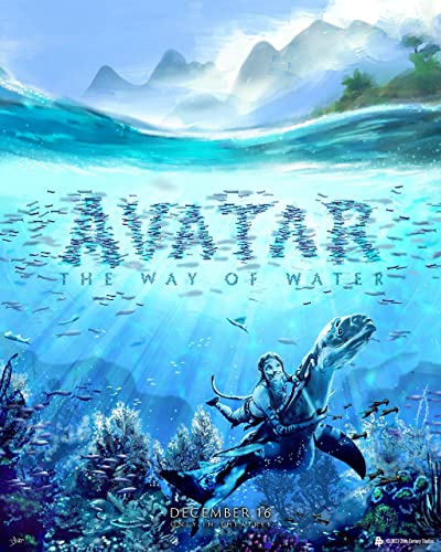 Avatar The Way of Water 16 A Poster A3 - Filmkunstposter in verschiedenen Größen für Wohn- oder Schlafzimmerideen. Randlose Kultfilmbilder, klassische ikonische 70er, 80er, 90er Jahre, Vintage-Retro- von Movie Posters