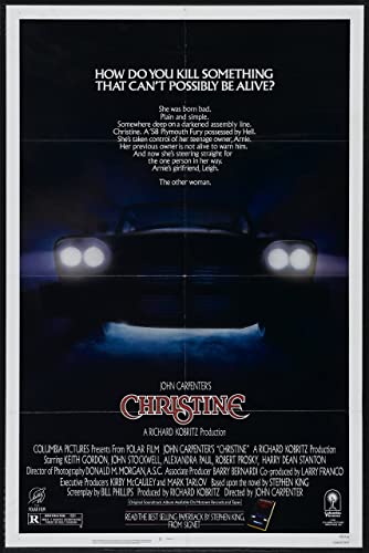 Christine 3 Stephen King A2 Poster on Canvas - Filmkunstposter in verschiedenen Größen für Wohn- oder Schlafzimmerideen. Randlose Kultfilmbilder, klassische ikonische 70er, 80er, 90er Jahre, Vintage- von Movie Posters