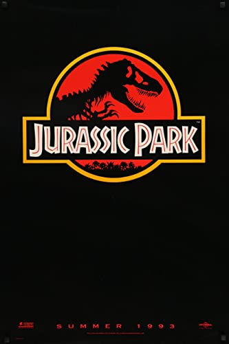 Jurassic Park Poster A1 - Filmkunstposter in verschiedenen Größen für Wohn- oder Schlafzimmerideen. Randlose Kultfilmbilder, klassische ikonische 70er, 80er, 90er Jahre, Vintage-Retro-Wanddekoration, von Movie Posters