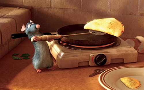 Movie Ratatouille 36129 Poster A4 - Filmkunstposter in verschiedenen Größen für Wohn- oder Schlafzimmerideen. Randlose Kultfilmbilder, klassische ikonische 70er, 80er, 90er Jahre, Vintage-Retro-Wandd von Movie Posters