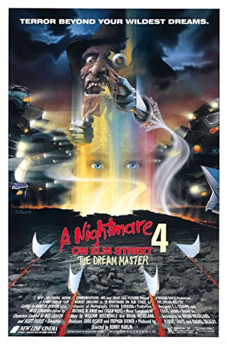 Nightmare on Elm Street 7 Poster A2 - Filmkunstposter in verschiedenen Größen für Wohn- oder Schlafzimmerideen. Randlose Kultfilmbilder, klassische ikonische 70er, 80er, 90er Jahre, Vintage-Retro-Wan von Movie Posters