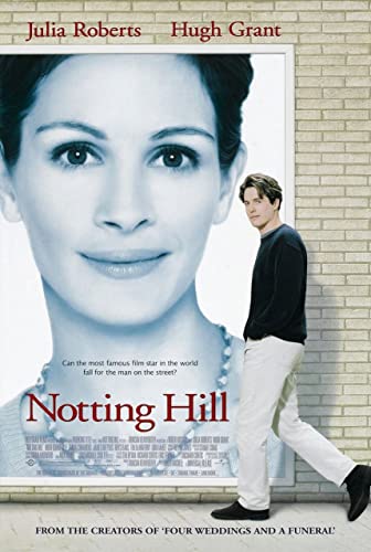 Notting Hill Poster A1 - Filmkunstposter in verschiedenen Größen für Wohn- oder Schlafzimmerideen. Randlose Kultfilmbilder, klassische ikonische 70er, 80er, 90er Jahre, Vintage-Retro-Wanddekoration, von Movie Posters