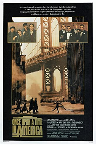 Once Upon A Time in America 1984 Poster A2 - Filmkunstposter in verschiedenen Größen für Wohn- oder Schlafzimmerideen. Randlose Kultfilmbilder, klassische ikonische 70er, 80er, 90er Jahre, Vintage-Re von Movie Posters