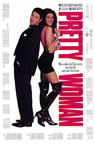 Pretty Woman A2 Poster on Canvas - Filmkunstposter in verschiedenen Größen für Wohn- oder Schlafzimmerideen. Randlose Kultfilmbilder, klassische ikonische 70er, 80er, 90er Jahre, Vintage-Retro-Wandde von Movie Posters