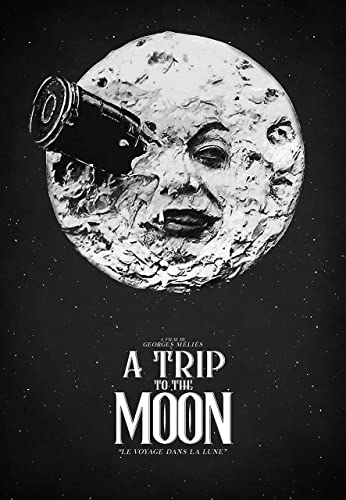 a trip to the moon 6 Poster A2 - Filmkunstposter in verschiedenen Größen für Wohn- oder Schlafzimmerideen. Randlose Kultfilmbilder, klassische ikonische 70er, 80er, 90er Jahre, Vintage-Retro-Wanddeko von Movie Posters