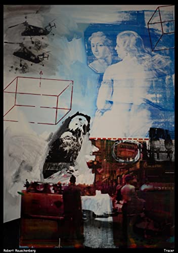 robert rauschenberg tracer jpb 19475193912 o 1 A0 Poster on Canvas - Filmkunstposter in verschiedenen Größen für Wohn- oder Schlafzimmerideen. Randlose Kultfilmbilder, klassische ikonische 70er, 80er von Movie Posters