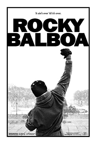 rocky balboa A4 A2 Poster on Canvas - Filmkunstposter in verschiedenen Größen für Wohn- oder Schlafzimmerideen. Randlose Kultfilmbilder, klassische ikonische 70er, 80er, 90er Jahre, Vintage-Retro-Wan von Movie Posters