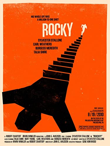 rocky one 1 Poster A1 - Filmkunstposter in verschiedenen Größen für Wohn- oder Schlafzimmerideen. Randlose Kultfilmbilder, klassische ikonische 70er, 80er, 90er Jahre, Vintage-Retro-Wanddekoration, B von Movie Posters