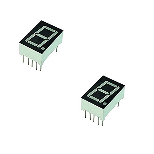 Movilideas 2 Stück Display 7 Segmente LED Rot 13 mm 0,56 Katode 1 Digital 5611AH von Movilideas