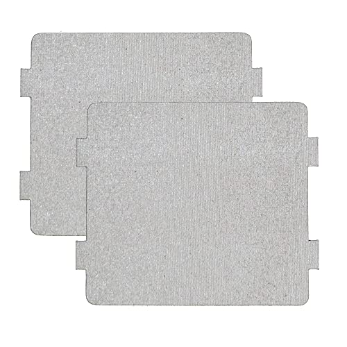 Movilideas - 2 Stück Mica Platte für Mikrowelle, Ersatzplatte für Zubehör 9,9 x 10,8 cm von Movilideas