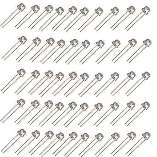 Movilideas - 50 blaue LED-Dioden, 4,8 x 5 mm, verkapselt, transparent, hohe Helligkeit Movilideas - 50 blaue LED-Dioden, 4,8 x 5 mm, verkapselt, transparent, hohe Helligkeit von Movilideas