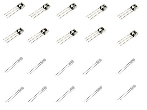 Movilideas Infrarot-Empfänger mit Eisen Shell TL1838 + 10 LEDs Infrarot Sender 940 nm Movilideas Infrarot-Empfänger mit Eisen Shell TL1838 + 10 LEDs Infrarot Sender 940 nm von Movilideas