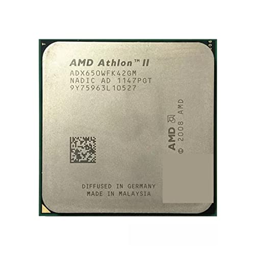 MovoLs Dual-Core-CPU-Prozessor, kompatibel mit II X4 650 3,2 GHz X4-650 ADX650WFK42GM Sockel AM3 Verbessern Sie die Laufgeschwindigkeit des Compute von MovoLs