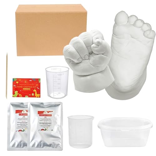 Movstriker Baby Casting Kit 3D Hand Casting Kit für Erwachsene Kinder, Ungiftig & Hautsicher Hand- und Fußabdruck Gussteile Kits mit Alginat, Gießpulver, Mischeimer und Farben Movstriker Baby Casting Kit 3D Hand Casting Kit für Erwachsene Kinder, Ungiftig & Hautsicher Hand- und Fußabdruck Gussteile Kits mit Alginat, Gießpulver, Mischeimer und Farben von Movstriker
