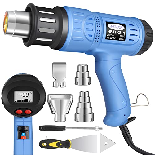MOWIS 2000W Heißluftpistole Mit LCD-Anzeige 100~600℃ Einstellbare Temperatur Professional Heißluftfön für Embossing Gezielten Farbentfernen Löten Schrumpfen Heißluftgebläse MOWIS 2000W Heißluftpistole Mit LCD-Anzeige 100~600℃ Einstellbare Temperatur Professional Heißluftfön für Embossing Gezielten Farbentfernen Löten Schrumpfen Heißluftgebläse von Mowis