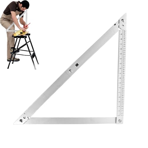 Framing Square Holzarbeiten - 60 Cm Klappbarer Maßstab | Metall Einstellbarer Winkelmess Werkzeug Für Innenausbau Malerarbeiten Handwerksprojekte Heimwerken,Handgemachte Projekte Heimwerker Framing Square Holzarbeiten - 60 Cm Klappbarer Maßstab | Metall Einstellbarer Winkelmess Werkzeug Für Innenausbau Malerarbeiten Handwerksprojekte Heimwerken,Handgemachte Projekte Heimwerker von Moxeupon