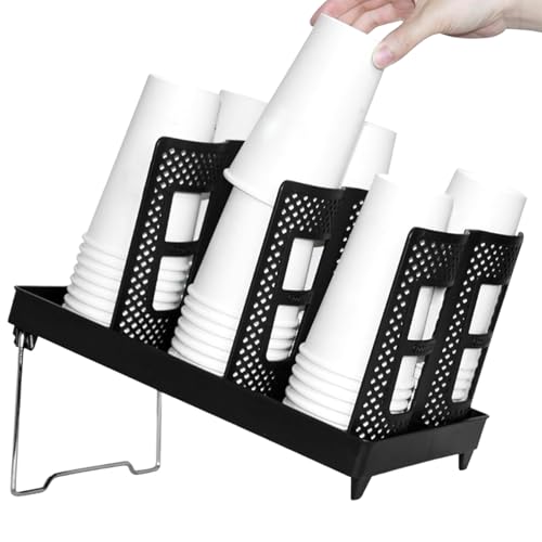 Moxeupon Kaffeebecher Spender | 6 Fächer Becherständer Organizer - Rutschfestes Aufrechtes 6 Fächer Platzsparend Für Küche Tisch Zuhause Gastronomie Moxeupon Kaffeebecher Spender | 6 Fächer Becherständer Organizer - Rutschfestes Aufrechtes 6 Fächer Platzsparend Für Küche Tisch Zuhause Gastronomie von Moxeupon