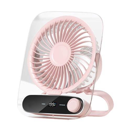 Moxeupon Tischventilator - tragbarer leiser Kühlventilator - Wiederaufladbarer Luftkühler mit 199 Geschwindigkeitsstufen, Wandmontage Nachtlicht praktische Geräte für Zuhause Reise Outdoor Camping von Moxeupon