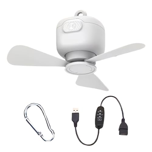 Moxeupon Zelt Markisen Deckenventilator - Leicht Aufhängbarer Luftkühler | Leiser USB-Deckenventilator mit 3 Geschwindigkeitsstufen für Zelt Camping Schlafzimmer Pavillon Moxeupon Zelt Markisen Deckenventilator - Leicht Aufhängbarer Luftkühler | Leiser USB-Deckenventilator mit 3 Geschwindigkeitsstufen für Zelt Camping Schlafzimmer Pavillon von Moxeupon