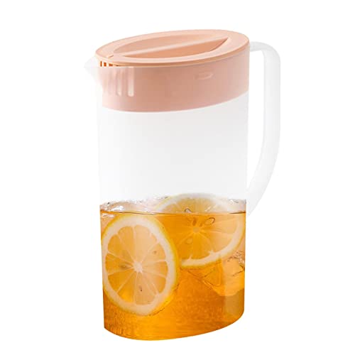 Saftkrug Mit Deckel - Kühlschrankkrüge Wasserkrug Saftkaraffe Hitzebeständig Transparent, Behälter Krug Karaffe Für Alle Getränke von Moxeupon