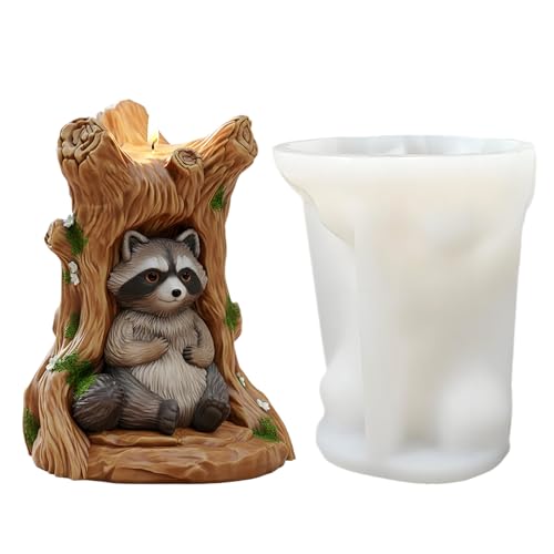 Silikon Seifenform - 3D Tier Kerzen Silikonform | Aromatherapie Form Für Wohnheim Schreibtisch Zimmer Schule Büro Wohnung Tischdekoration von Moxeupon