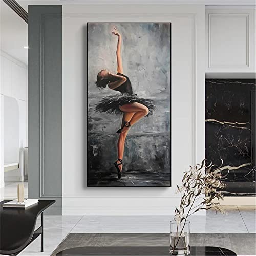 Moxiaa 5D Diamant Malerei Erwachsene Kinder Set Ballerina 50x100cm Runder DIY Large Diamond Painting Full Drill Set Diamant Painting Vollbohr Strass Stickerei Kunsthandwerk für Home Wand Decor von Moxiaa