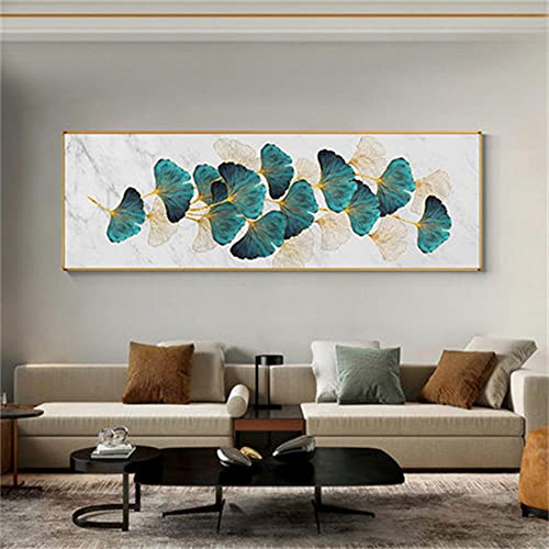 Moxiaa 5D Diamant Malerei Erwachsene Kinder Set Gold Blatt DIY Large Diamond Painting Full Drill Set Diamant Painting Vollbohr Strass Stickerei Kunsthandwerk für Home Wand Decor 50x100cm Square Drill von Moxiaa