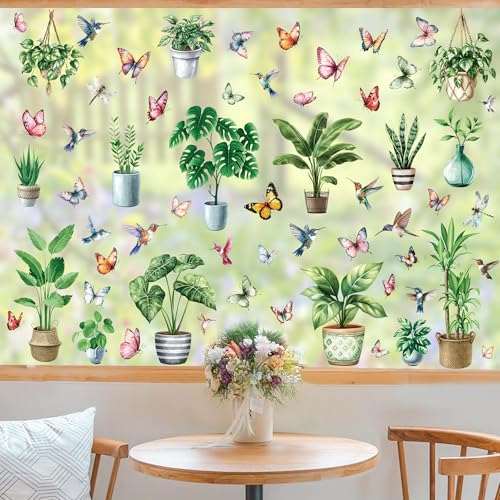 Moxled Fensterbilder Frühling Selbstklebend 61pcs von Moxled