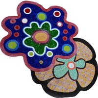 Blumen Marmor Mosaik Designs von Mozaico