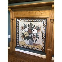 Gerahmtes Blumengesteck Mosaik Gerahmtes Blumengesteck Mosaik von Mozaico