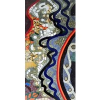 Mosaik Kunstwerk - Buntes Abstraktes Design Mosaik Kunstwerk - Buntes Abstraktes Design von Mozaico