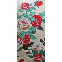 Rote Und Weiße Blumen Stein Mosaiken von Mozaico