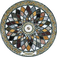 Starburst Stein Medaillon - Falak Ii von Mozaico