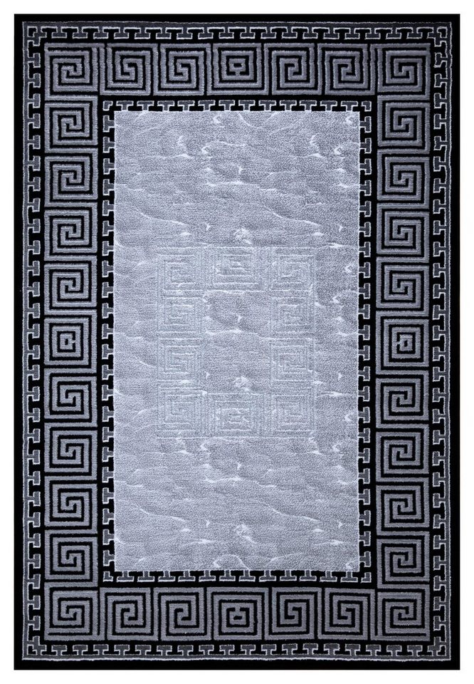 Teppich Doha, Mozato, Rechteck, Höhe: 12 mm, Kurzflor Teppich, Hoch-tief Effekt, Vintage Design, Oriental Design von Mozato