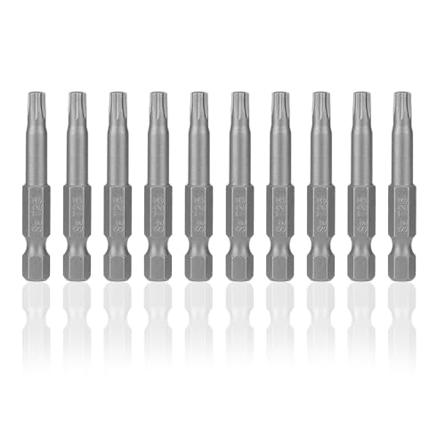 10 Stück T25 Schraubendrehersatz Satz 50 mm Magnetischer S2 Stahl Elektrische Schraubendreher Bit Lang 1/4 Antrieb Torx Schraubendreher Set Für Akkuschrauber T-Profil Schrauben von Mozeat Lens