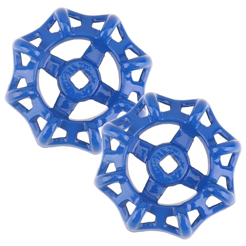 Metall Ventil 2 Stück Ventil Handrad 6 x 6 mm Wasserrohr Kugelhahn Ventil Eisen Kugelhahn Ventil Wasserhahn Griff Ventil Blau Ventil Absperrventil Ersatz Handrad von Mozeat Lens