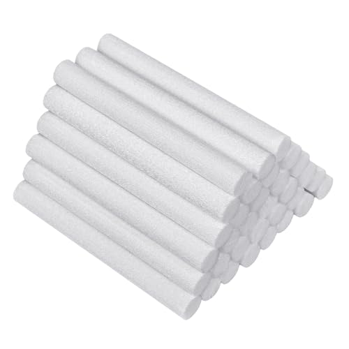 40 Stück Luftbefeuchter Sticks Diffusor Nachfüllstäbchen Nachfüllstäbchen Docht Tragbare Ersatz Baumwolle Luftbefeuchter Filter Ersatzdochte Kit, 100 x 7 mm von Mozeat Lens