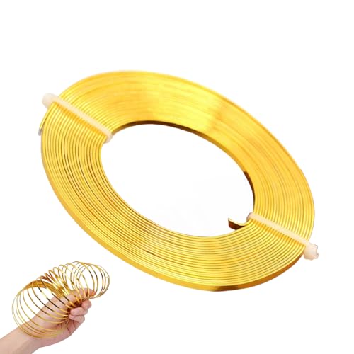 Mppchhn Aluminiumdraht - Farbiger Flacher Aluminium Draht Formbar - Für Handwerk Gartenarbeit Modellbau Wohnaccessoires Häkeln Mppchhn Aluminiumdraht - Farbiger Flacher Aluminium Draht Formbar - Für Handwerk Gartenarbeit Modellbau Wohnaccessoires Häkeln von Mppchhn