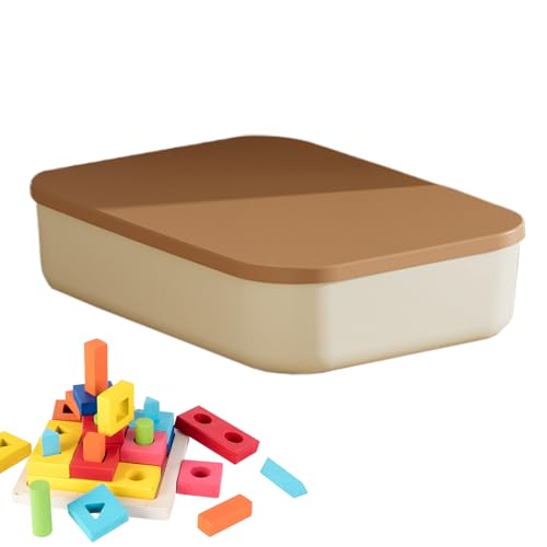 Mppchhn Aufbewahrungsboxen - Leichte Aufbewahrungsbehälter mit Deckeln | Platzsparende Organizer Box Für Küche Kleidung Spielzeug Bad von Mppchhn