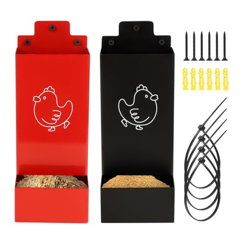 Mppchhn Austernschalen Futterautomat | 2 Stück Küken Futterautomat,Automatischer Für Hühner Für Innenbereich Außenbereich Weide Garten Mppchhn Austernschalen Futterautomat | 2 Stück Küken Futterautomat,Automatischer Für Hühner Für Innenbereich Außenbereich Weide Garten von Mppchhn