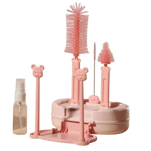Mppchhn Baby Flaschen Bürsten Set - Saugflaschen Reinigungsbürste - Strohhalm Reiniger mit Aufbewahrungsbox für Becher Lebensmittelboxen Strohhalme Trinkgläser Teekannen von Mppchhn