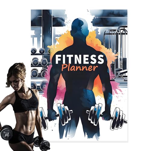 Mppchhn Fitness-Planer, Workout-Notizbuch, tägliches Notizbuch, Gesundheitstracker für Training, Bodybuilding, Fortschritt, Herren, persönliches -Fitnessstudio von Mppchhn